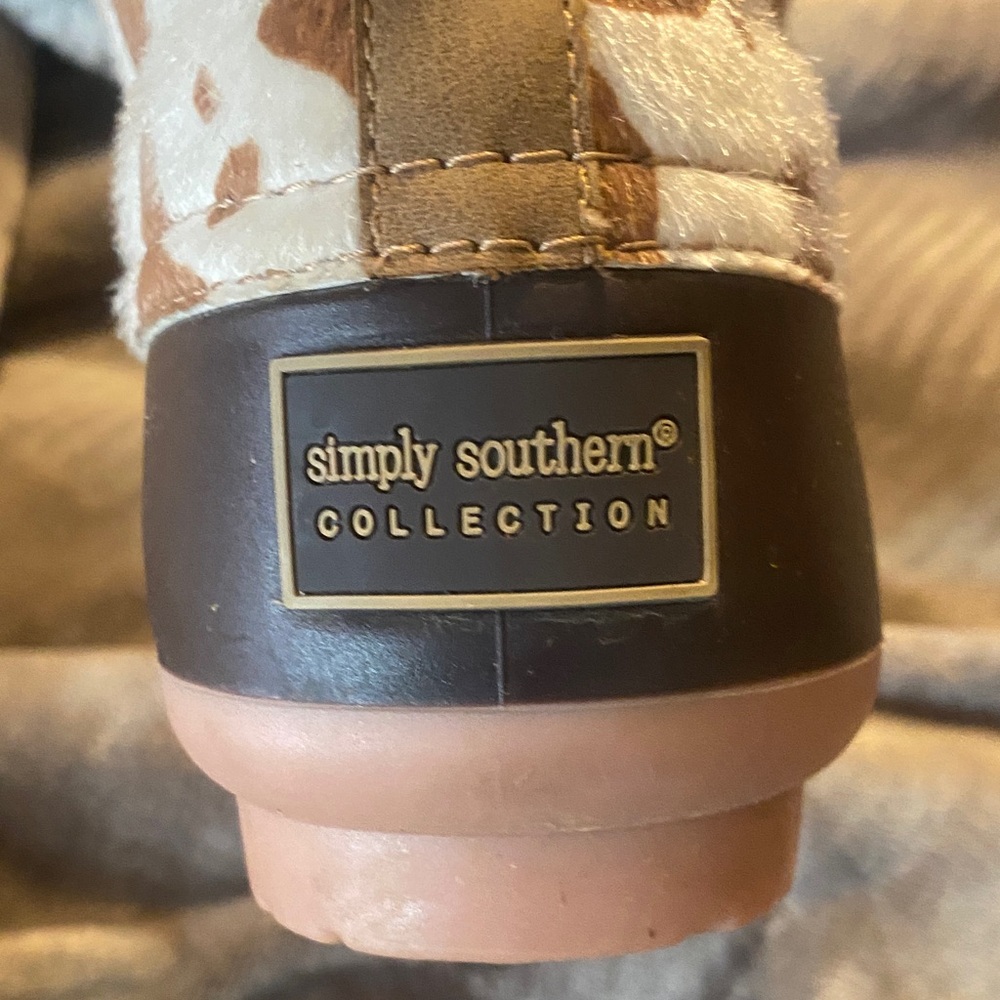 Simply Southern Brown and Tan Rain Boots